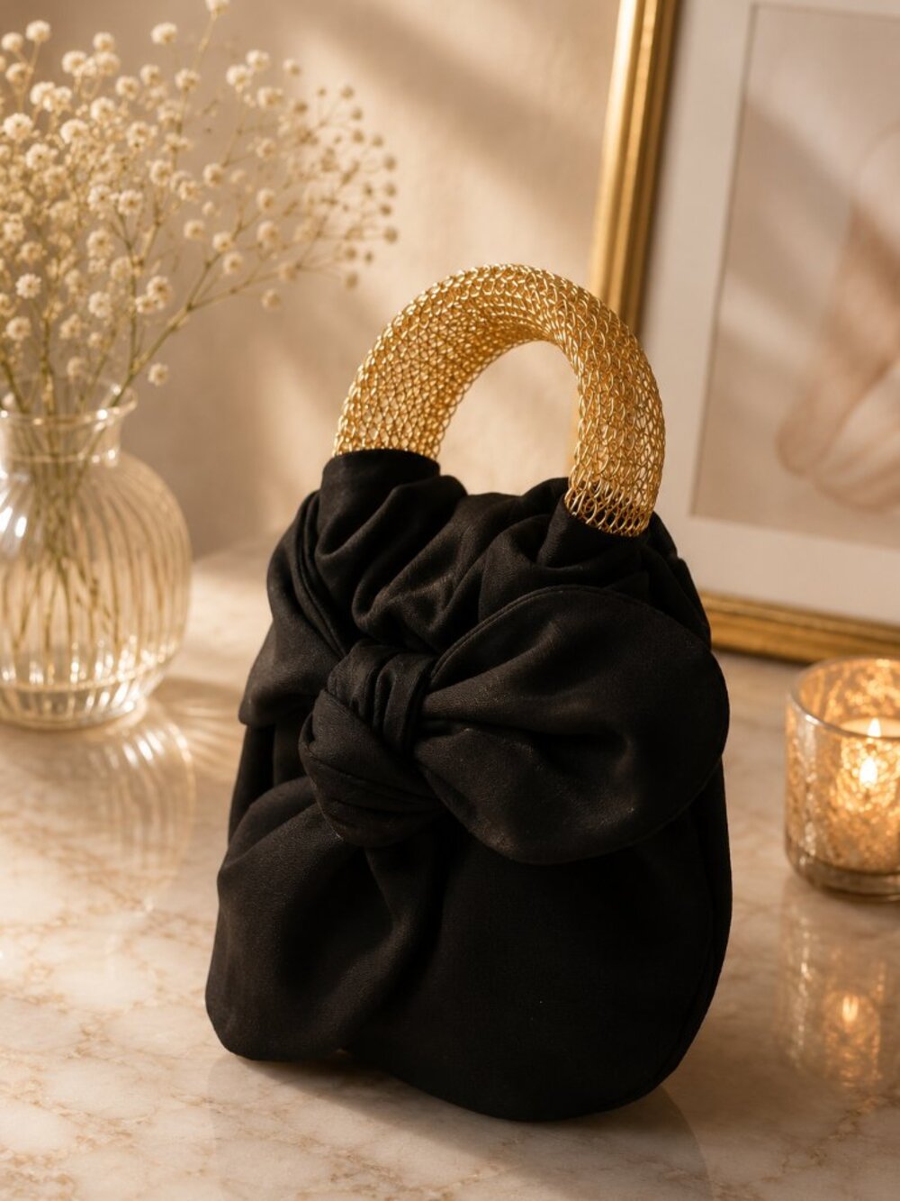 Vintage Nancy Bacich Stylized Bracelet Bag